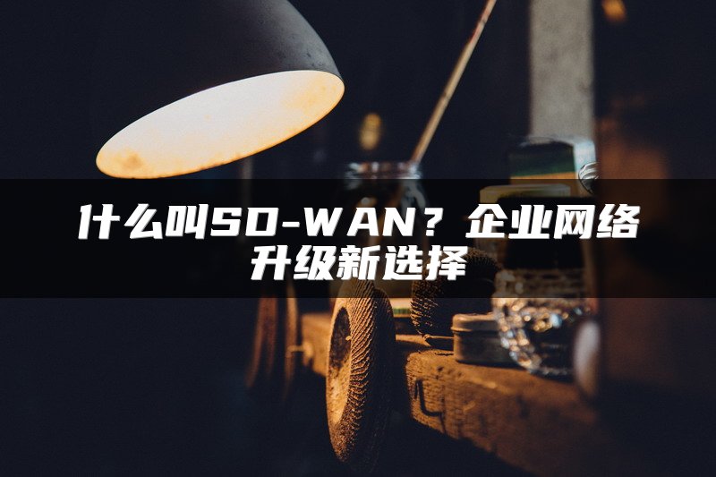 什么叫SD-WAN？企业网络升级新选择
