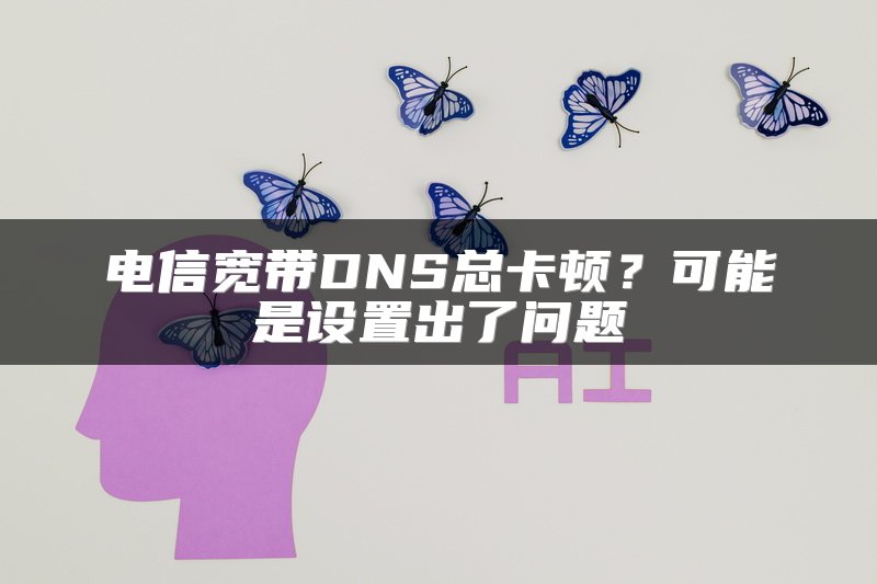 电信宽带DNS总卡顿？可能是设置出了问题