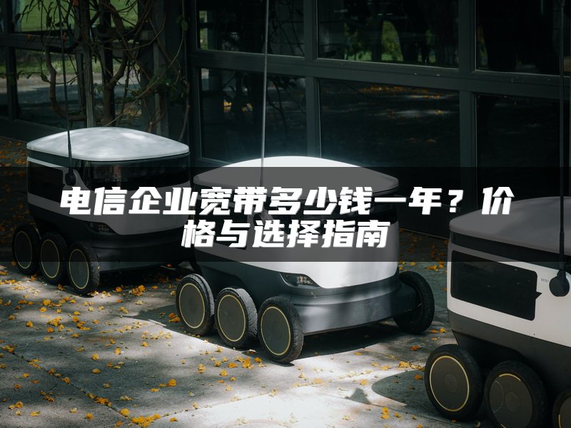 电信企业宽带多少钱一年？价格与选择指南