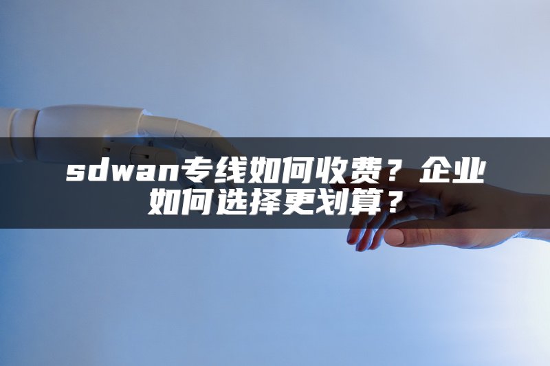 sdwan专线如何收费？企业如何选择更划算？
