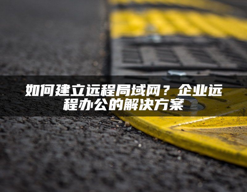 如何建立远程局域网？企业远程办公的解决方案