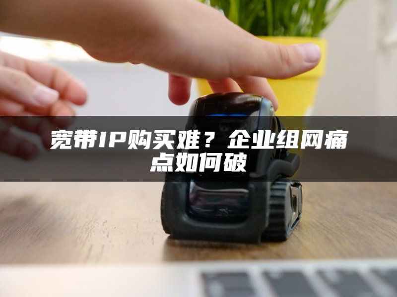 宽带IP购买难？企业组网痛点如何破