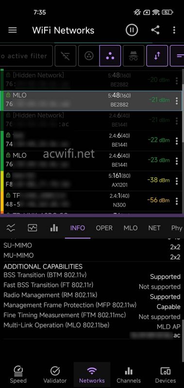 手机端快速检测：无线路由器KVR、MU-MIMO、4096-QAM及MLO支持情况