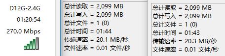 2.4G speed