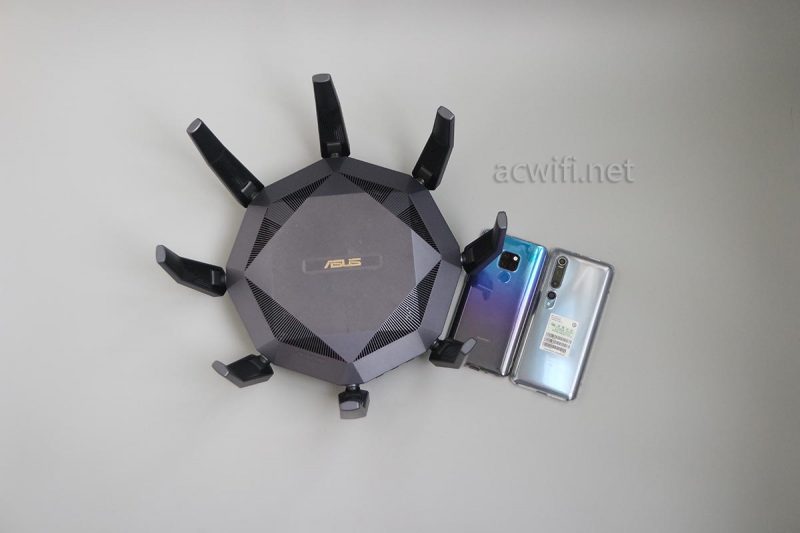 华硕AX89X 160MHz频宽&MU-MIMO测试：小米10网速实测对比