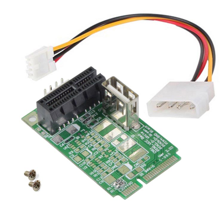 minipcie to pcie 1x