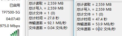 tp7500 5G speedtest
