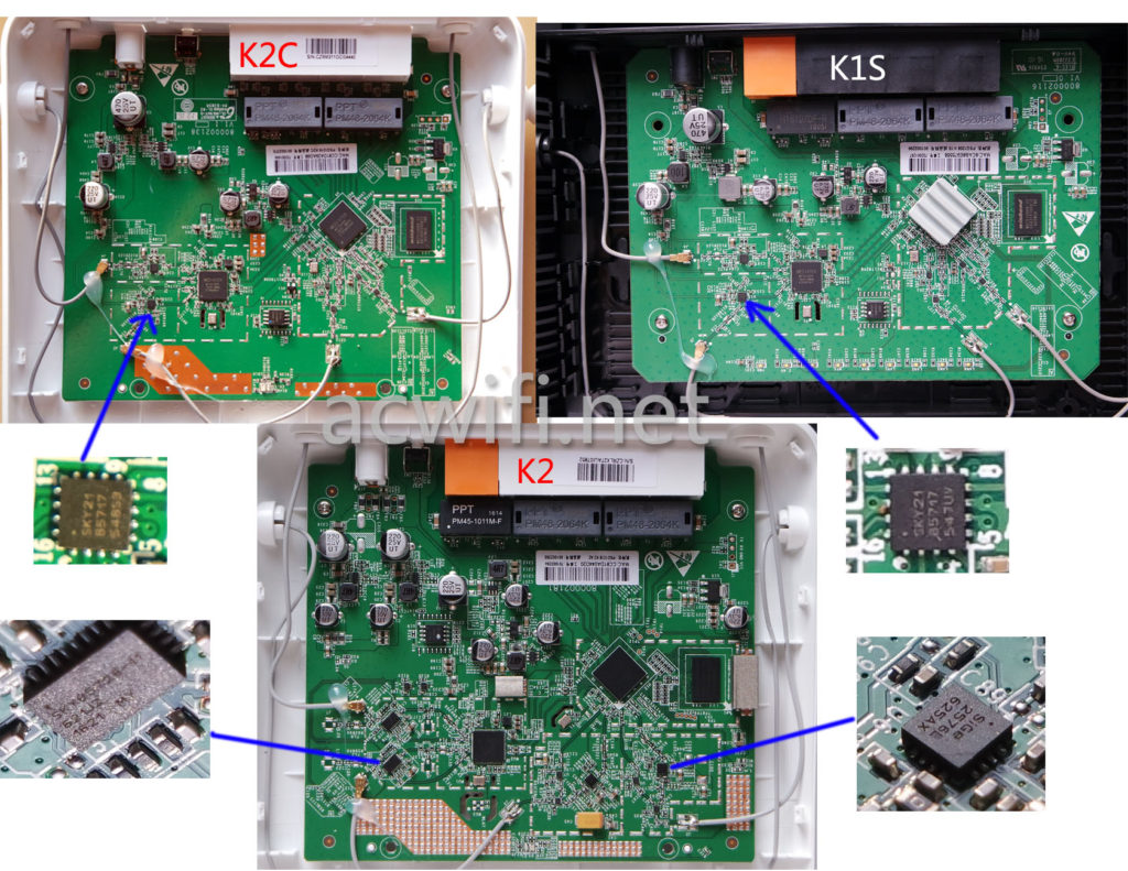 斐讯K1S、K2、K2C路由器对比：图解三款型号差异