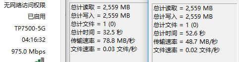 tp7500 A 5G speedtest